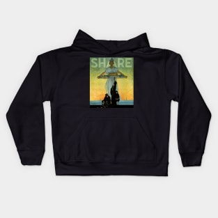 Sharing vintage Kids Hoodie